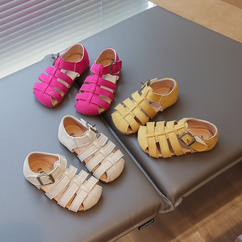 Dječje sandale u korejskom stilu, zatvorenih prstiju, Birkenstock-inspirirane, ljeto 2025
