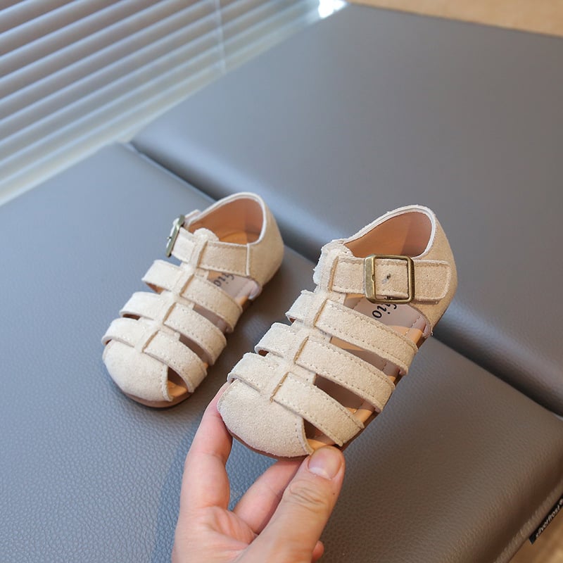 Dječje sandale u korejskom stilu, zatvorenih prstiju, Birkenstock-inspirirane, ljeto 2025