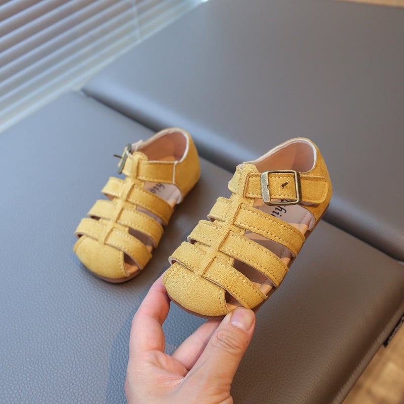 Dječje sandale u korejskom stilu, zatvorenih prstiju, Birkenstock-inspirirane, ljeto 2025