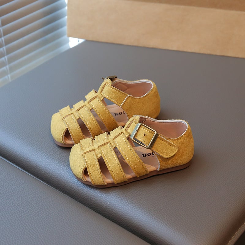 Dječje sandale u korejskom stilu, zatvorenih prstiju, Birkenstock-inspirirane, ljeto 2025