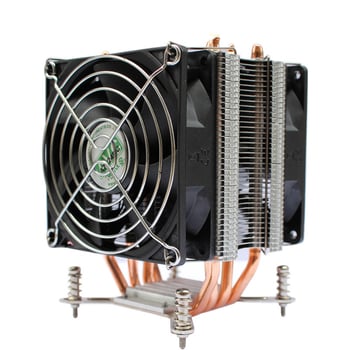AVC4 Bakreni hladnjak CPU s bakrenim cijevima, tih, kompatibilan s 11511155/1366/2011, univerzalni server CPU ventilator