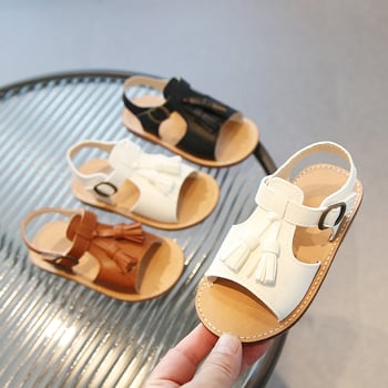 Dječje rimske sandale za ljeto sa Velcro zatvaranjem, PU gornji dio, gumeni potplat
