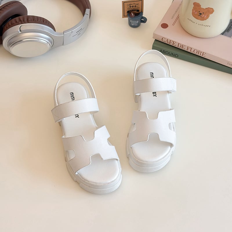 Dječje rimske sandale, 2026 model, korejski stil, crne, Velcro kopče, mekana podloga, sandale za princeze, ljeto