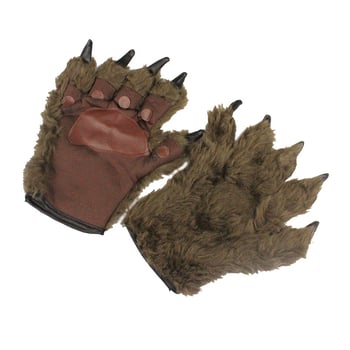 Halloween rukavice: stilovi werewolf i orangutan za makeup i scenske rekvizite, dodatci za kostim
