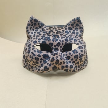 Halloween maska za maškare, polu-lice s leopardim uzorkom – rekvizit za festival