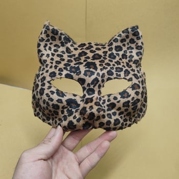 Halloween maska za maškare, polu-lice s leopardim uzorkom – rekvizit za festival