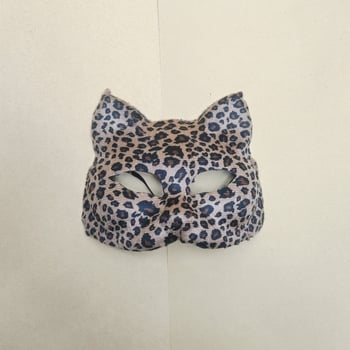 Halloween maska za maškare, polu-lice s leopardim uzorkom – rekvizit za festival