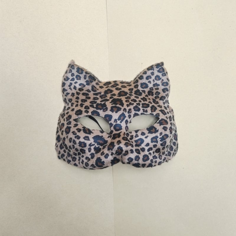 Halloween maska za maškare, polu-lice s leopardim uzorkom – rekvizit za festival