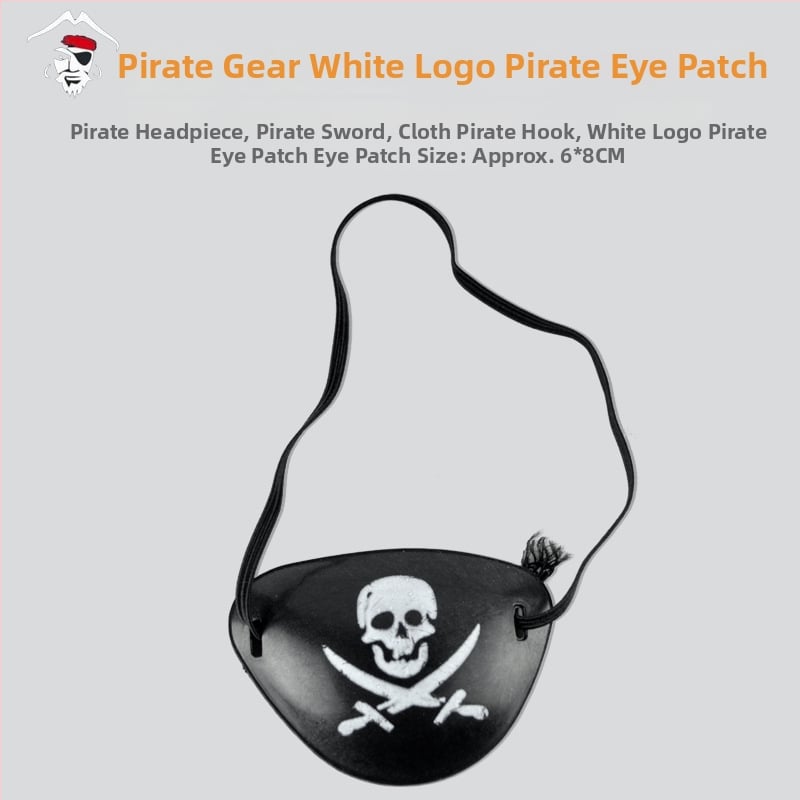 Halloween cosplay rekviziti: piratska kuka, maska za oko Ciklopa i nož na traku za glavu