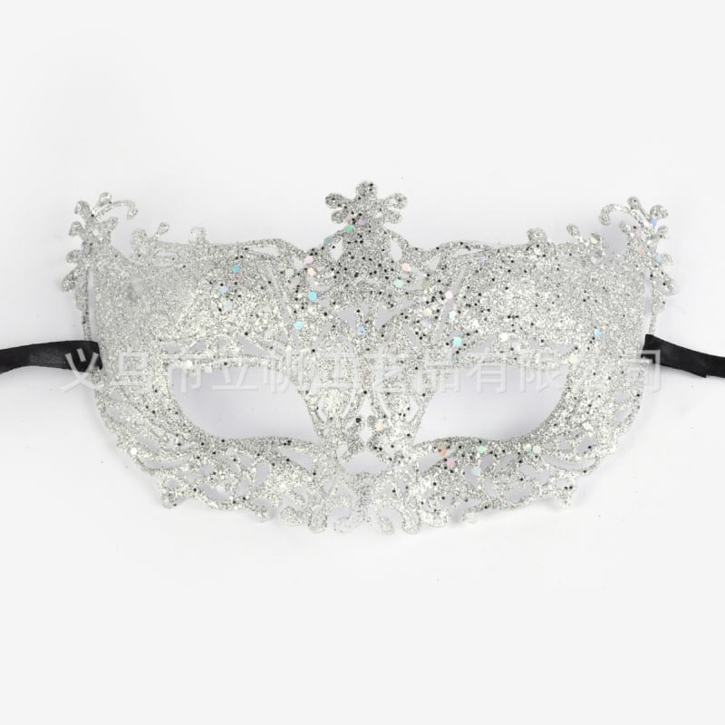 Ženska maska s izrezanim polovičnim licem, venecijanska čipka, pogodna za karneval i Halloween