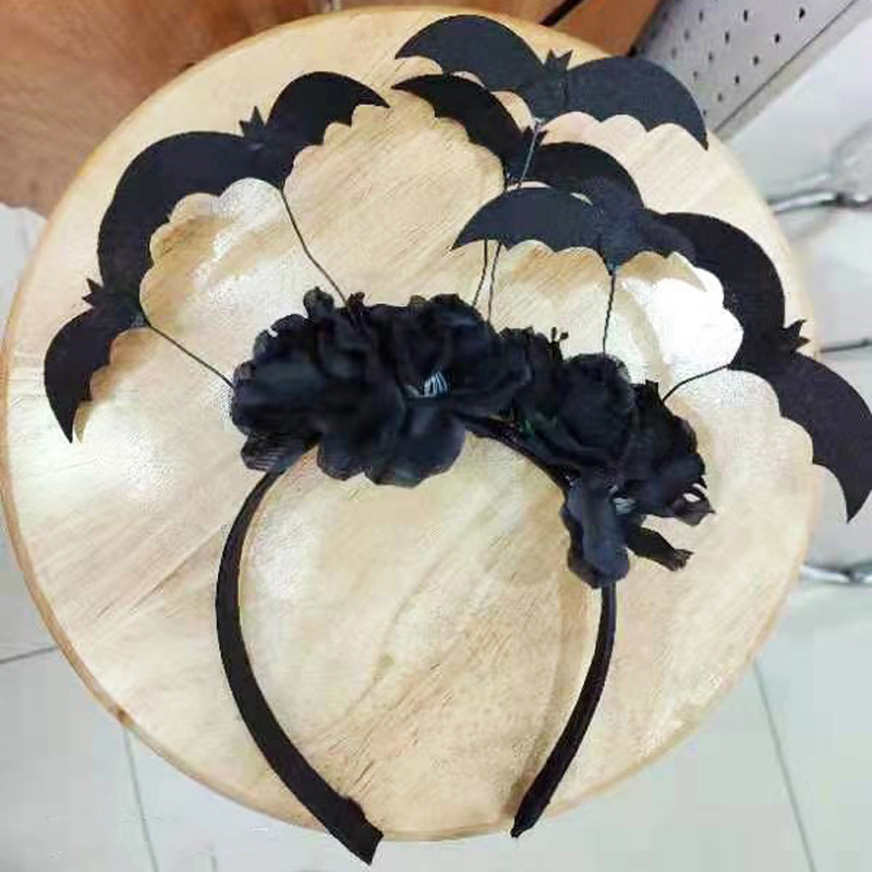 Halloween čelenka s netoprom, platnen rekvizit za kostim