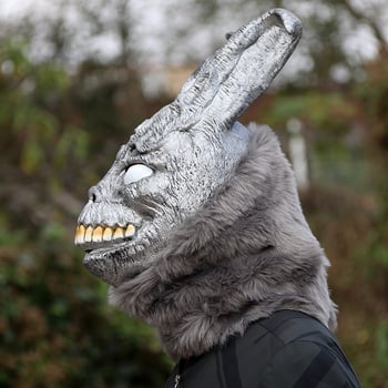 Maska za Halloween s duhovitim zekom - latex maska za glavu za cosplay i horor rekvizite