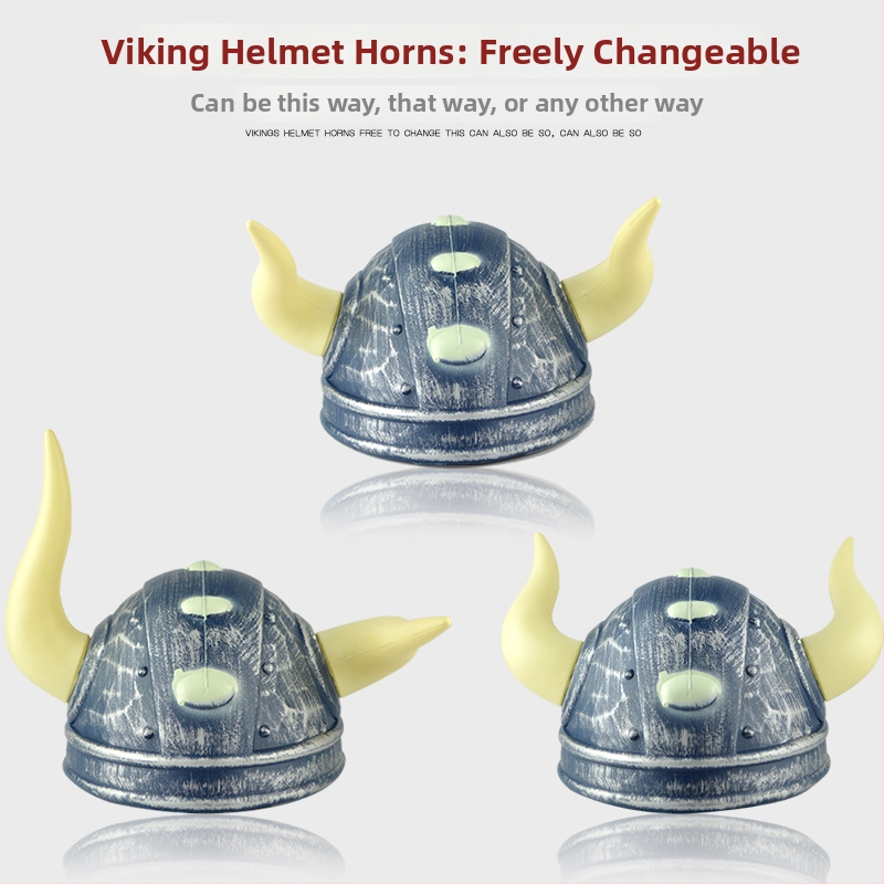 Plastový rekvizit na kostým: rímska prilba, spartanská prilba, bojovnícka čiapka, vikingská čiapka s rohmi