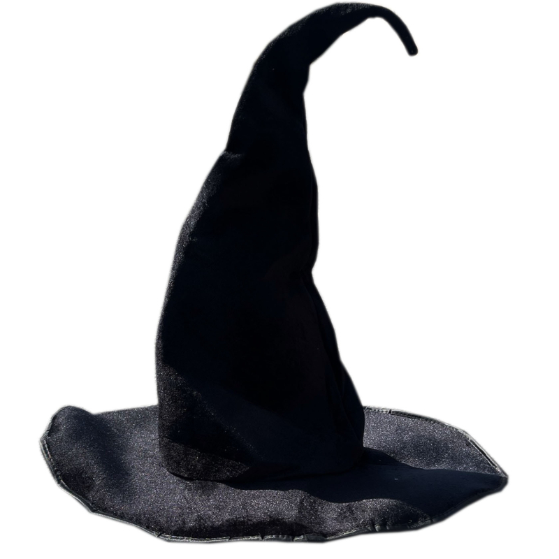 Crna šešir od Oxford tkanine za Halloween, za šminku i kostim, u stilu Harryja Pottera