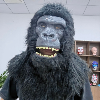 Maska od pliša gorile za rekvizite zoološkog vrta, realistična maska King Kong stila