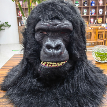 Maska od pliša gorile za rekvizite zoološkog vrta, realistična maska King Kong stila