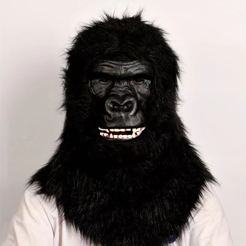 Maska od pliša gorile za rekvizite zoološkog vrta, realistična maska King Kong stila