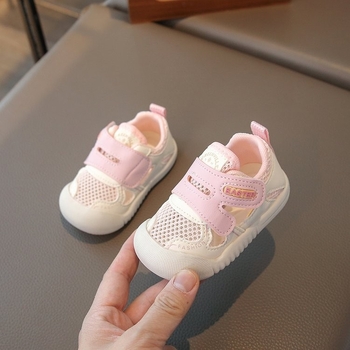 2025 proljeće–ljeto nove cipele za bebe i mališane, prozračna mrežasta gornja, otporne na habanje, mekana potplat, Velcro kopčica, za ljeto