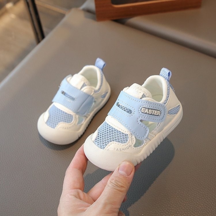 2025 proljeće–ljeto nove cipele za bebe i mališane, prozračna mrežasta gornja, otporne na habanje, mekana potplat, Velcro kopčica, za ljeto