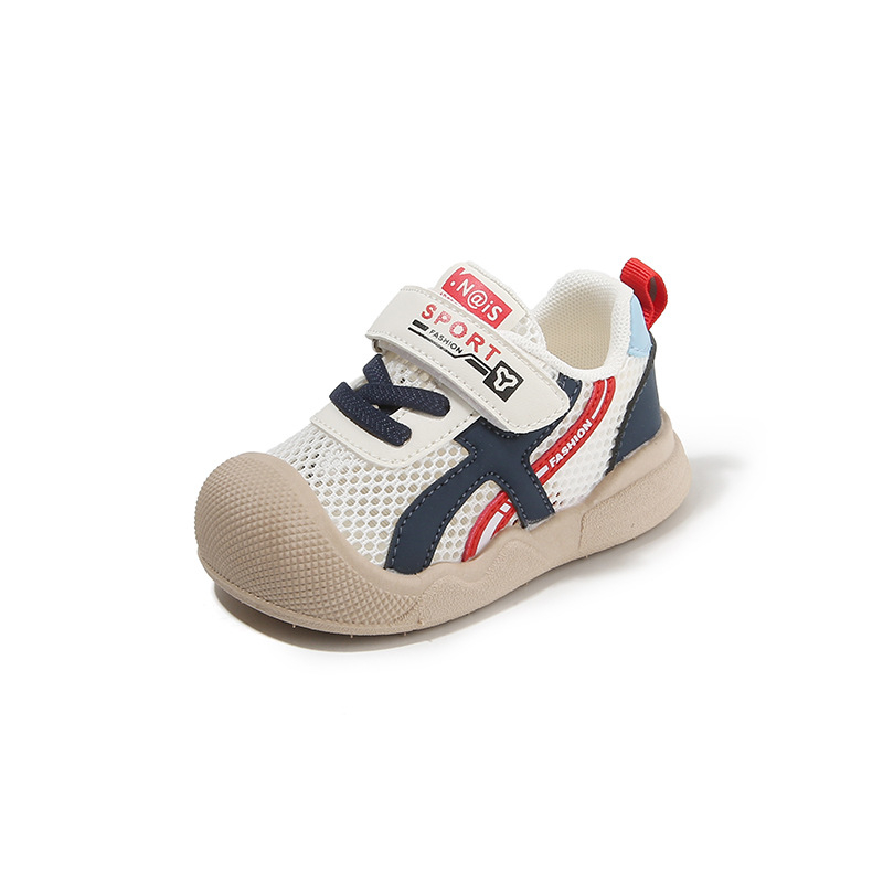 Cipele za hodanje za bebe, 12–36 mjeseci, mrežasti gornji dio, mekani đon, protuklizna potplata, Velcro zatvarač, funkcionalne tenisice za proljeće/ljeto