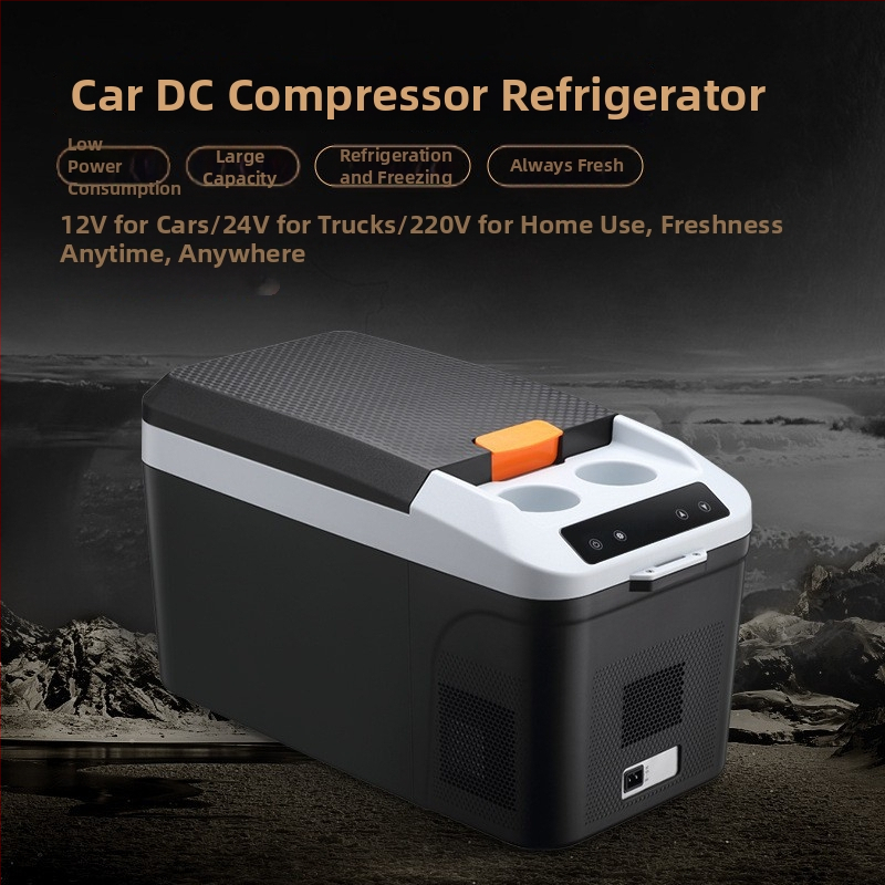 Prenosná DC-kompresorová chladnička pre auto a domov, 16–20 L, 12–24 V, mini chladnička na kempovanie