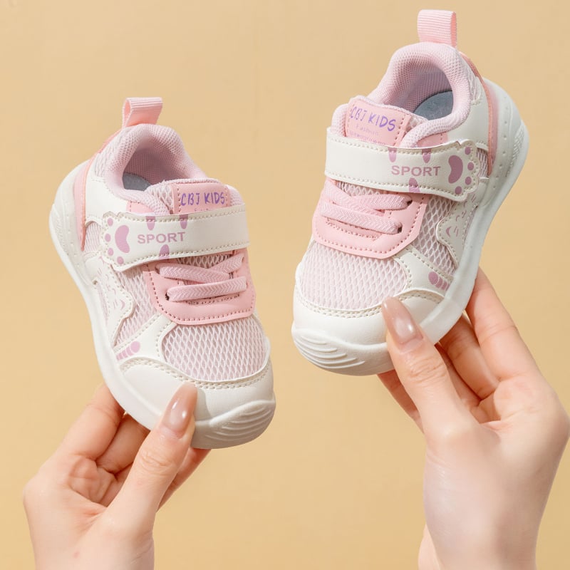 Crtane dječje cipice za prve korake za bebe i malu djecu, veličina 26, proljeće–jesen, prozračni mrežasti gornji dio, unisex, s Velcro zatvaračem, niski gornji dio, protuklizna potplat