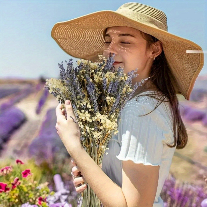 Buket suhih cvjetova gypsophila i lavanda, ručna izrada