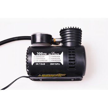 12V mini pumpa za automobil s manometrom — prijenosna električna pumpa za zrak, kabel 3 m