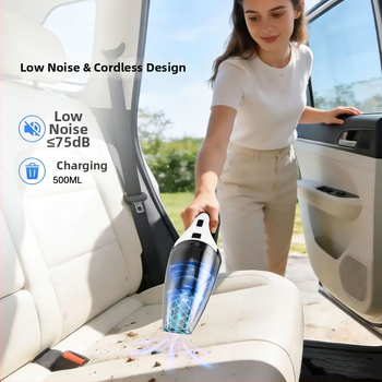 Gaotech prijenosni bežični usisavač za auto, ručni, snažan, za kućnu uporabu