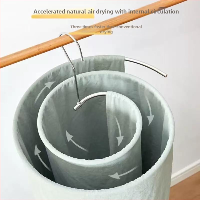 Špirálová balkónová vešiak na sušenie bielizne, kruhový, z nerezu