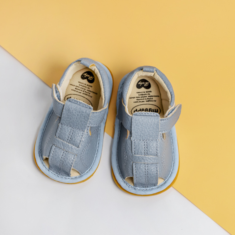 Ljetne sandale za bebe s Velcro kopčom, mekana gumena potplat, prozračne, protuklizne