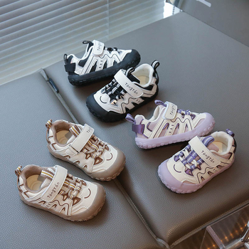 Jingqi cipele za bebe i malu djecu za hodanje — proljeće i jesen, meka potplata, protuklizne, prozračne, zatvoren vrh, svakodnevne funkcionalne cipele