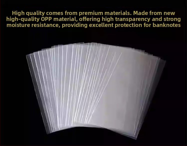 Debeli prozirni zaštitni vrećica za banknote i novčiće, br. 1–4, set od 400 komada