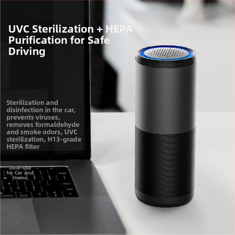 Prenosivi pročišćivač zraka za vozilo s UV dezinfekcijom, uklanjanjem mirisa i aromaterapijom