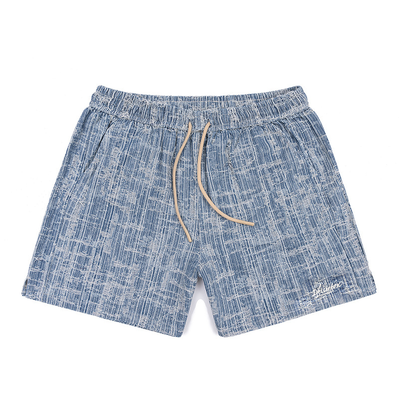 Muške lagane ljetne šortsice za plažu s dužinom od tri četvrtine, opuštena silueta, blok boja, sportsko casual stil