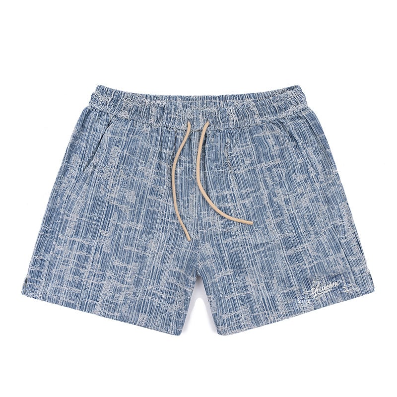 Muške lagane ljetne šortsice za plažu s dužinom od tri četvrtine, opuštena silueta, blok boja, sportsko casual stil