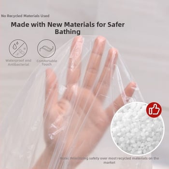Jednokratni kadu liner, debeli, ekstra velik, za termalne bazene, privatne kade i hotelske dvostruke kade, plastična vrećica za kupanje