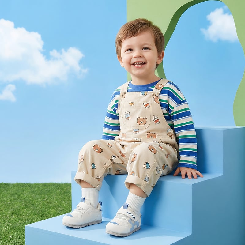 Dječje cipele za hodanje, unisex, protuklizne, s Velcro kopčom, za uzrast 0–2 godine, gornji dio od mikrovlakana i mreže, potplat TPR