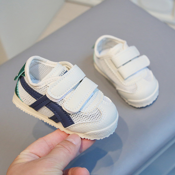 Dječje lagane mrežaste tenisice s Velcro zatvaračem, niski kroj, prozračne udobne, unisex, korejskog stila