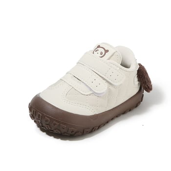 Kožne dječje tenisice za proljeće i jesen, s Velcro kopčom, unisex, 6–36 mjeseci, protuklizna mekana potplata, sladak dizajn šteneta