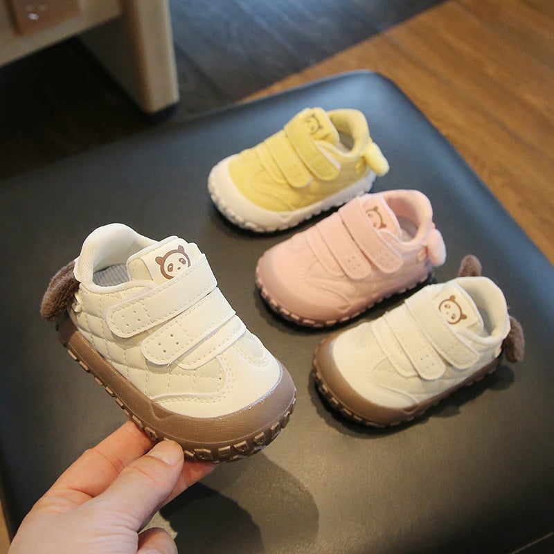 Kožne dječje tenisice za proljeće i jesen, s Velcro kopčom, unisex, 6–36 mjeseci, protuklizna mekana potplata, sladak dizajn šteneta