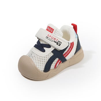 Prozračne mrežaste tenisice za bebe i malu djecu s Velcro zatvaračem, mekana potplat, protivsklizne, za proljeće i ljeto, unisex