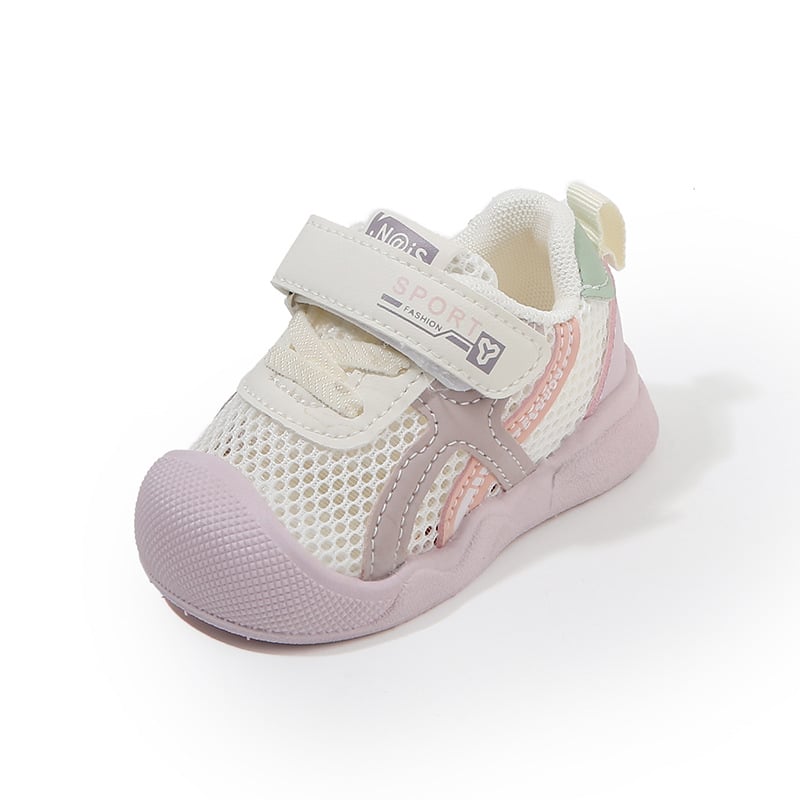 Prozračne mrežaste tenisice za bebe i malu djecu s Velcro zatvaračem, mekana potplat, protivsklizne, za proljeće i ljeto, unisex