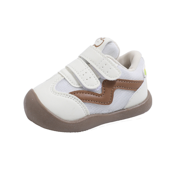 Cipele za prve korake beba, proljeće-jesen, prozračni mrežasti gornji dio, mekana potplat, protuklizne, niski kroj, zatvaranje Velcro, unisex, 12–36 mjeseci, brenda N&Ela
