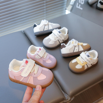 Unisex cipele za hodanje za bebe 12–36 mjeseci | Gornji dio od mikrovlaknaste kože | Vodootporne, protuklizne, otporne na habanje | Zatvarač Velcro | Niski kroj za proljeće i jesen