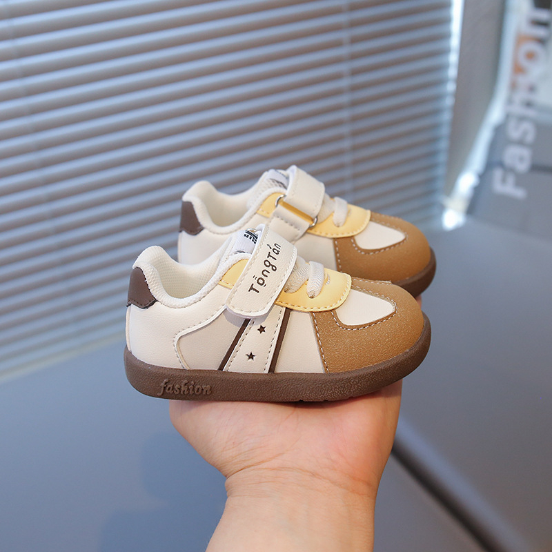 Unisex cipele za hodanje za bebe 12–36 mjeseci | Gornji dio od mikrovlaknaste kože | Vodootporne, protuklizne, otporne na habanje | Zatvarač Velcro | Niski kroj za proljeće i jesen