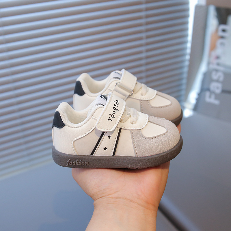Unisex cipele za hodanje za bebe 12–36 mjeseci | Gornji dio od mikrovlaknaste kože | Vodootporne, protuklizne, otporne na habanje | Zatvarač Velcro | Niski kroj za proljeće i jesen