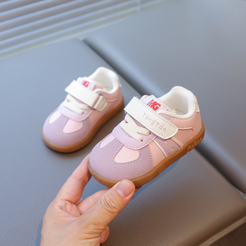Unisex cipele za hodanje za bebe 12–36 mjeseci | Gornji dio od mikrovlaknaste kože | Vodootporne, protuklizne, otporne na habanje | Zatvarač Velcro | Niski kroj za proljeće i jesen