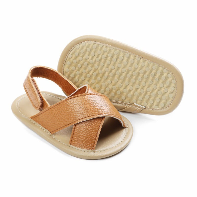 Dječje sandale s otvorenim prstima, prozračne, mekana potplat, protuklizne, za dob 0–36 mjeseci, kopča Velcro.