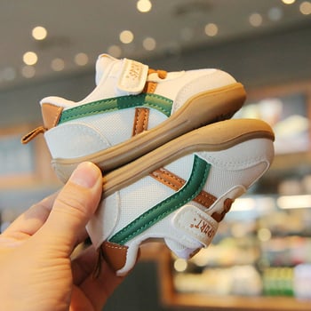 Dječje tenisice s mekanom potplatom za proljeće i jesen, prozračne tenisice s Velcro zatvaračem u bočnim blokovima boja, unisex